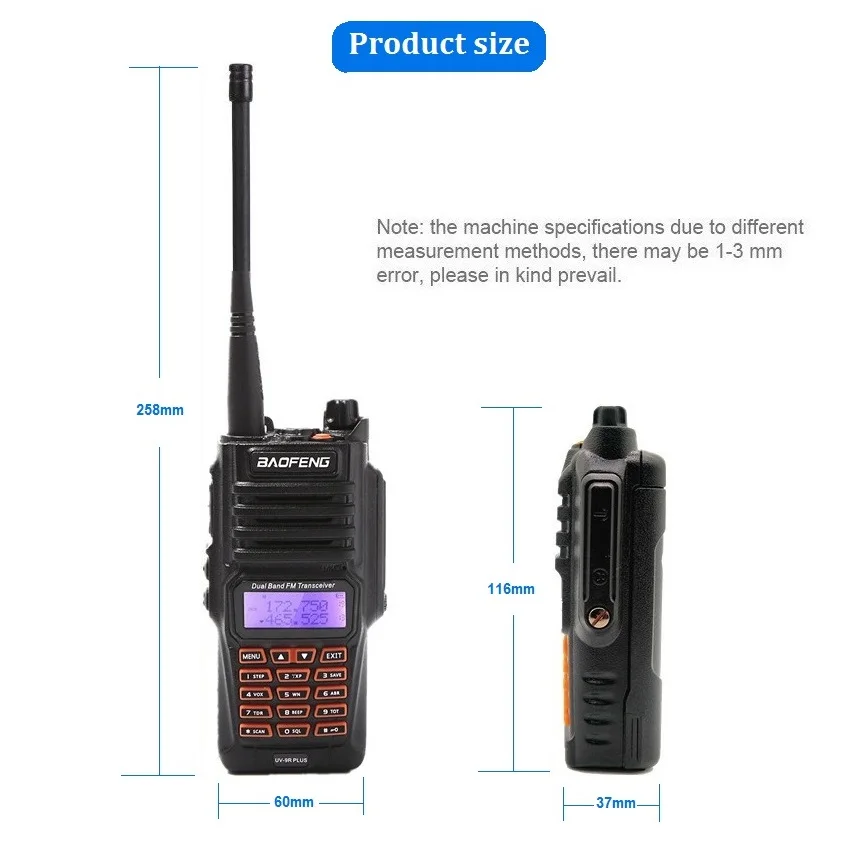 a prova dwaterproof agua walkie talkie 10w 04