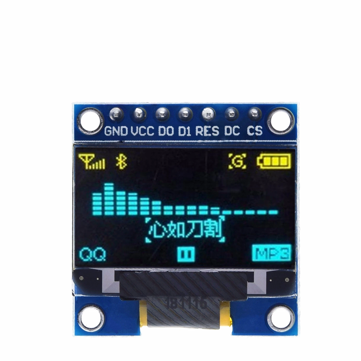 TZT 0.96 inch IIC Serial White OLED Display Module 128X64 I2C SSD1306 12864 LCD Screen Board GND VCC SCL SDA 0.96" for Arduino