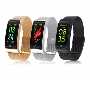 

Metal Smart Band Blood Pressure Heart Rate Monitor GPS Sport Fitness IP67 Smart Bracelet Watch for Xiaomi Android IOS