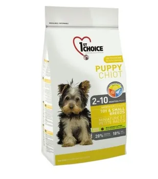 

1st choice feed for puppies of miniature and small breeds 350g, chicken 2 pcs.