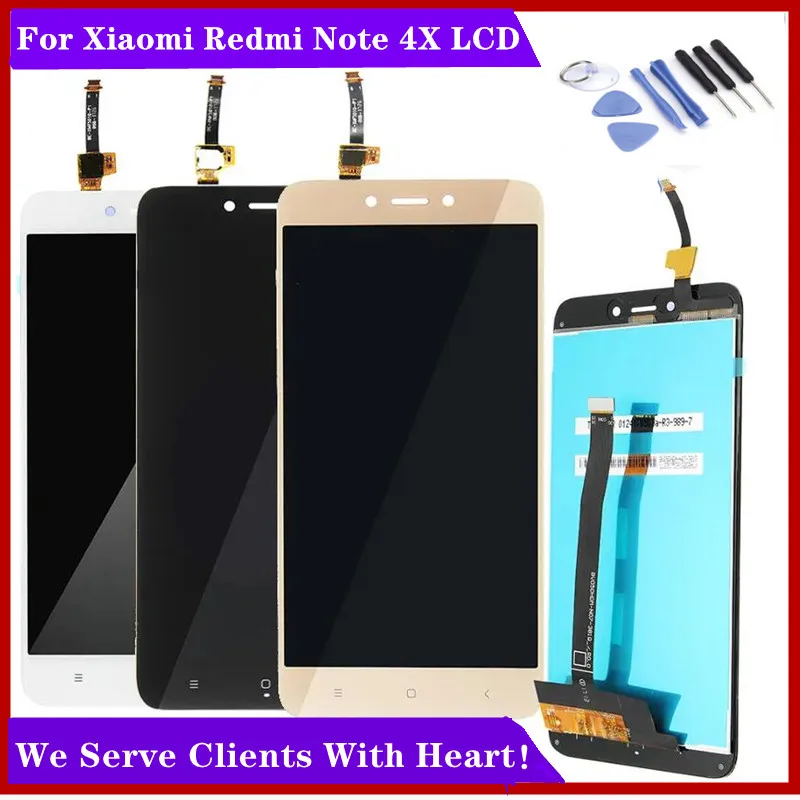 ЖК-дисплей качества AAA для Xiao mi Redmi Note 4X ЖК-экран 4 зеркальный ЖК-сенсорный экран |