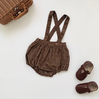 

Autumn Toddler Overalls Baby Suspender Pants Polka Dot Corduroy Baby Boy Overalls Newborn Girls Cotton Cute Overall Pants Romper