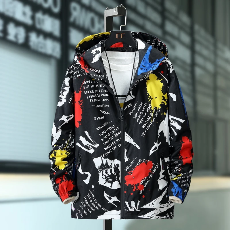 Плюс размер 10XL 9XL 8XL 7XL 6XL 5XL повседневный мужской жакет мода уличная хип хоп панк стиль печати дизайн весна осень - Цвет: Красный