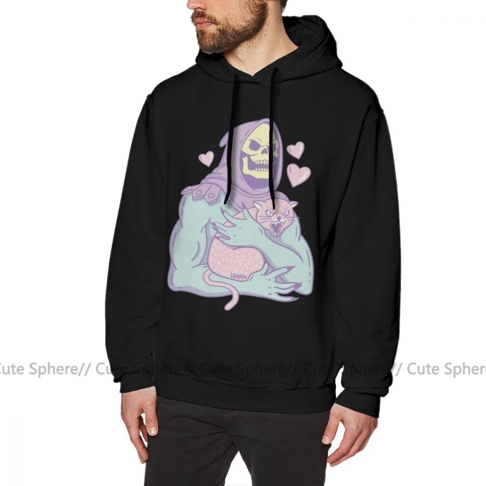 Мастера Вселенной Толстовка Skeletor S cat толстовки открытый красный пуловер Толстовка мужская больше размера хлопок длинные популярные толстовки - Цвет: Black