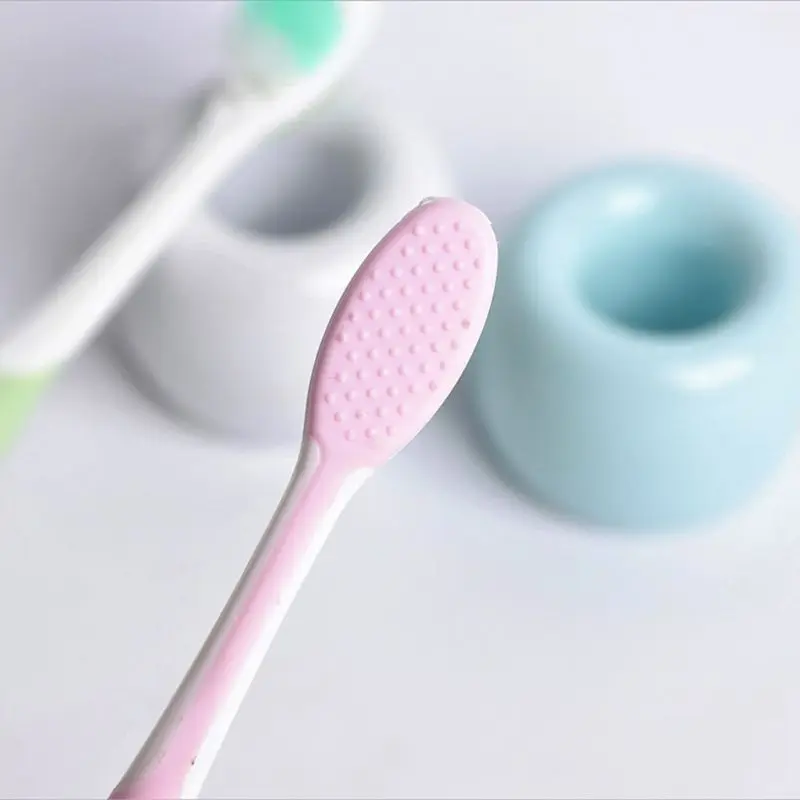 2 шт./компл. детей Зубная щётка мягкие щетинки зубной щетки рукоятка покрыта нескользким материалом Детские тренировочные электрическая зубная щетка очистки все вокруг рта От 3 до 6 лет путешествия Портативный