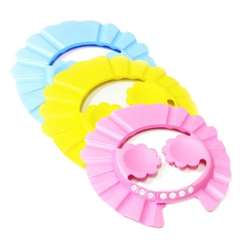 

Adjustable Baby Shower Shampoo Cap Kids Bath Hat Children Waterproof Cap Safety Baby Hair Shower Cap Protect Eyes Hair