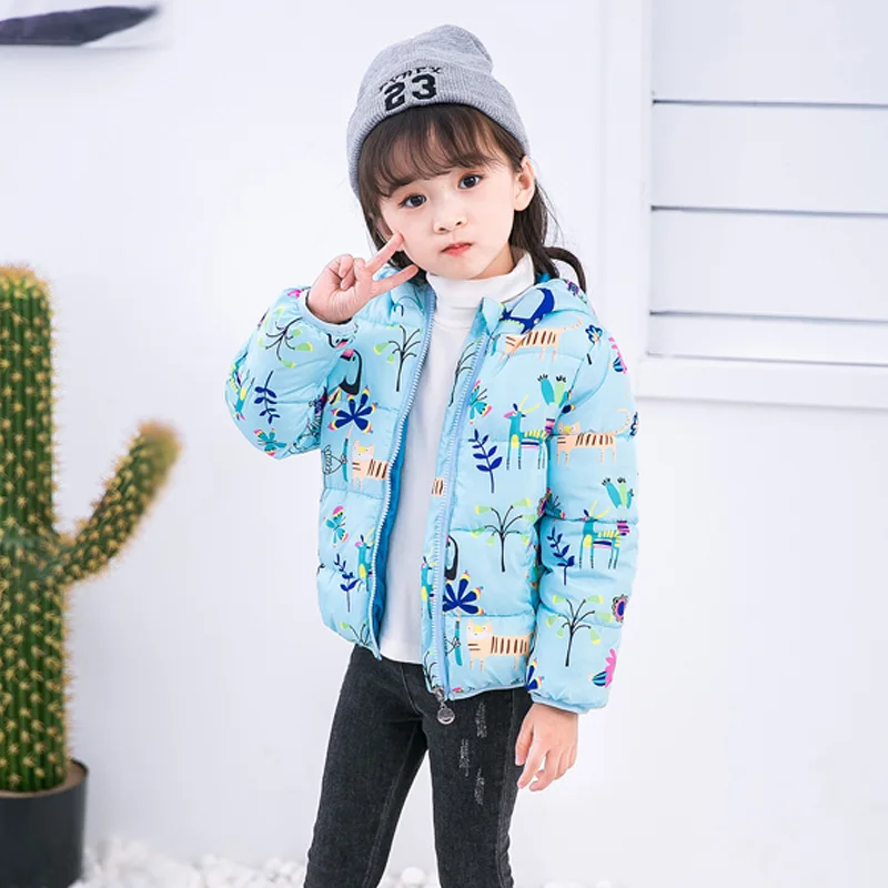 Fall And Winter Clothes New Style Cotton-padded Children Clothes Girls Short Medium-small Boy Cotton Cotton-padded Jacket Thick