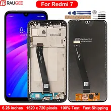 AAA + ekran Xiaomi Redmi için 7 LCD Digitizer dokunmatik ekran için yedek ekran Redmi 7 ekran çerçeve meclisi ile 6.26 inç