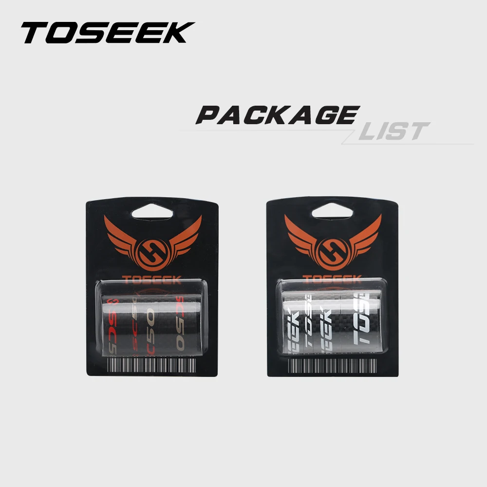 TOSEEK-탄소 섬유 헤드셋 포크 스페이서, 로드 바이크 핸들 바 와셔 링 프론트 포크 조정 스페이서