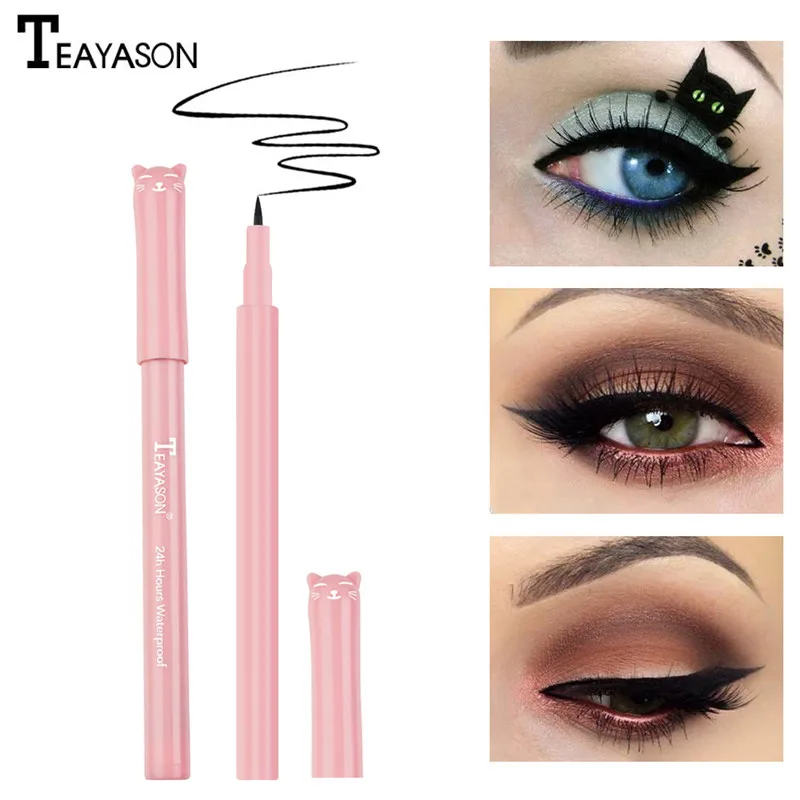 1 шт. Новая красивая черная стойкая водостойкая жидкая подводка для глаз в стиле