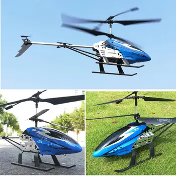 

RCtown Helicopter 3.5 CH Radio Control Helicopter with LED Light Rc Helicopter Children Gift Shatterproof Flying Toys Model