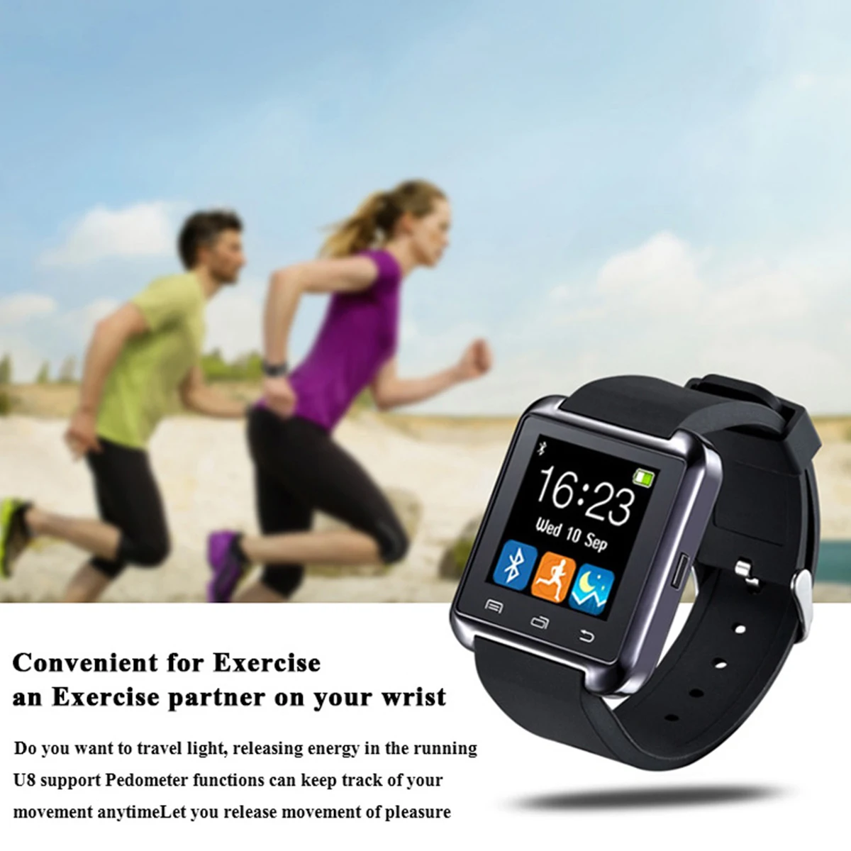 

Smart Band Bluetooth Smart Watch U8 Wristwatch Message Notification Smartwatches for Android Watches Iphone Remote Camera