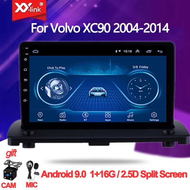 Автомобильный DVD мультимедийный плеер для Volvo XC90 2004-2014 Android 9 0 дюймов