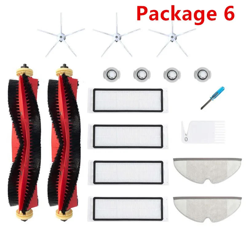 20pcs Staubsauger Roller Pinsel Mopp-Tuch Kit für Xiaomi Roborock S6 S60 S6 20pcs Staubsauger Roller Pinsel Mopp-Tuch Kit für Xiaomi Roborock S6 S60 S6