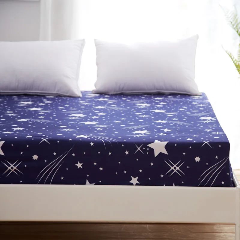  Brand 1pc home textile Fashion polyester and cotton Fitted sheet bed sheet elastic mattress cover b