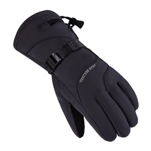 Мужские лыжные перчатки FREE SOLDIER, флисовые перчатки для сноуборда, зимние перчатки для снегохода, ветрозащитные водонепроницаемые зимние перчатки унисекс
