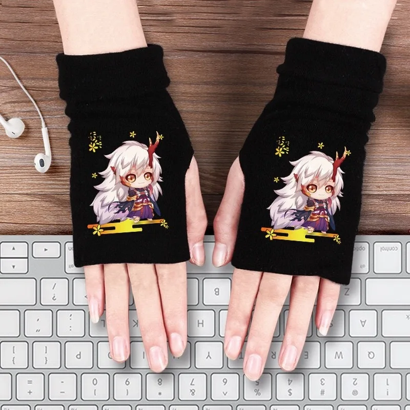 Grandmaster of Demonic Cultivation Glove Wei Wuxian Lan Wangji King Avatar Onmyoji Gintama Black Butler зимние теплые полуперчатки