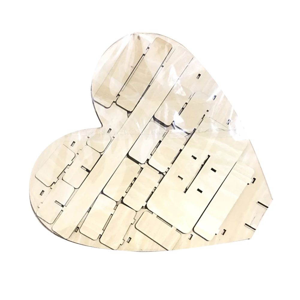 

Decoration Romantic Holder DIY Durable Birthday Heart Shape Wedding Non Toxic Smooth Chocolate Stand Party Ornament Eco Friendly