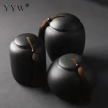 Urne Cremation-Urns Funeral Casket Keepsake Ashes Small Human Pet-Memoria Black Ceramic