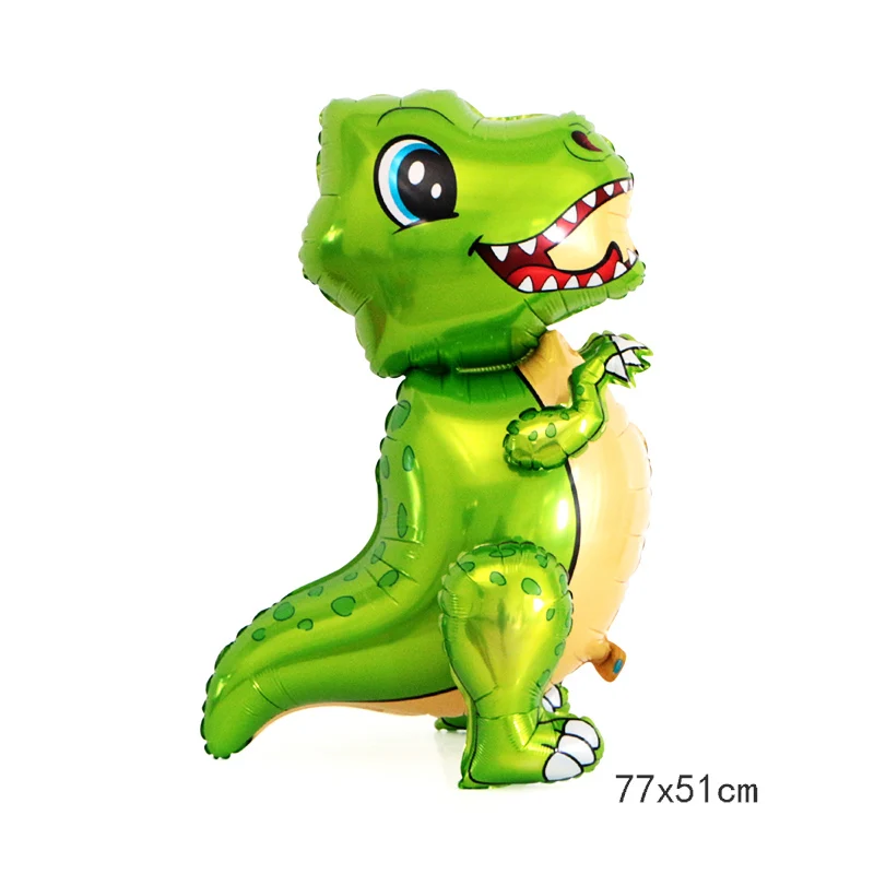 3D dinosaur GRN Вечерние воздушные шары в виде динозавра, украшения на день рождения, единорога, товары для вечеринок в стиле Юрского периода, вечерние балоны, детские игрушки - Цвет: 3D dinosaur GRN
