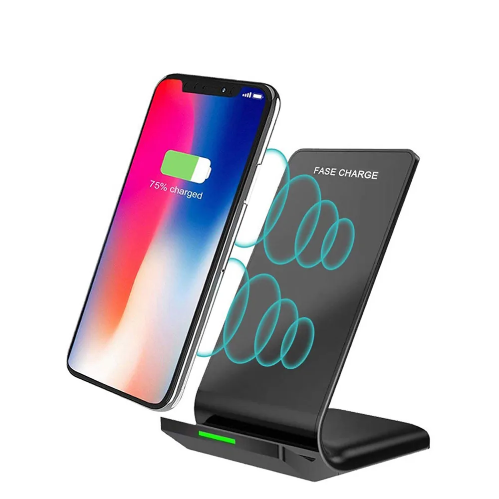 Лучшее 10 Вт qi Беспроводная настольная подставка для зарядки iphone 11 pro max xs xr 8 Беспроводное зарядное устройство для samsung huawei mate30 xiaomi mi 9