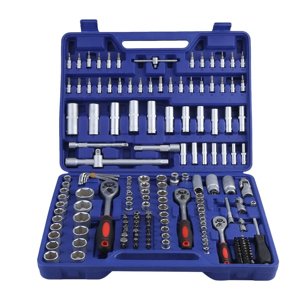 171pcs/set Professional Carbon Steel KS Tools Socket Wrench Set Metal Construction Socket Spanner Wrench Set Repair Tools Sale
