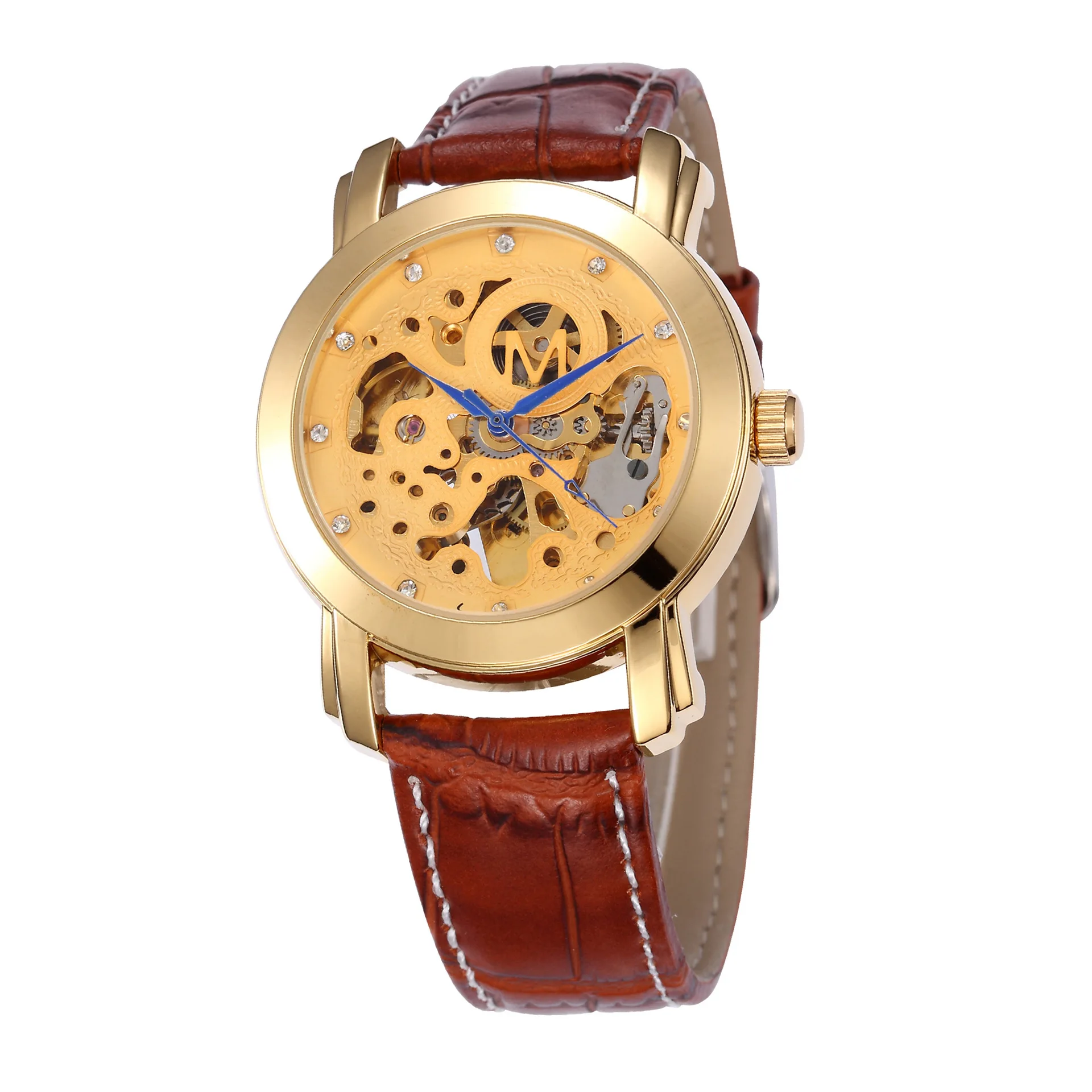 

Shenhua Gentry China Full Automatic Hollow out Steel Belt Analog Watch MEN'S Table