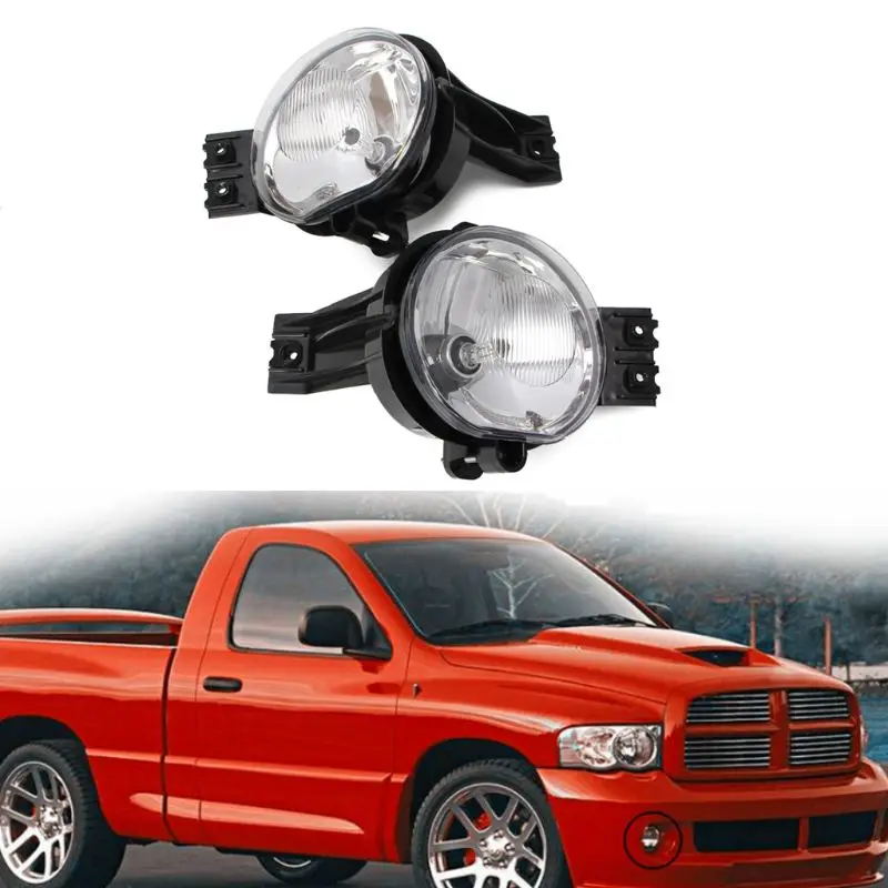 Пара прозрачных противотуманных фар дальнего бампера лампы для 02-08 Dodge Ram 1500 2500 3500 пикап