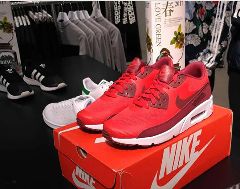 Nike AIR MAX 90 Ультра 2,0 дышащая Спортивная обувь для мужчин кроссовки Спорт на открытом воздухе 875695 400