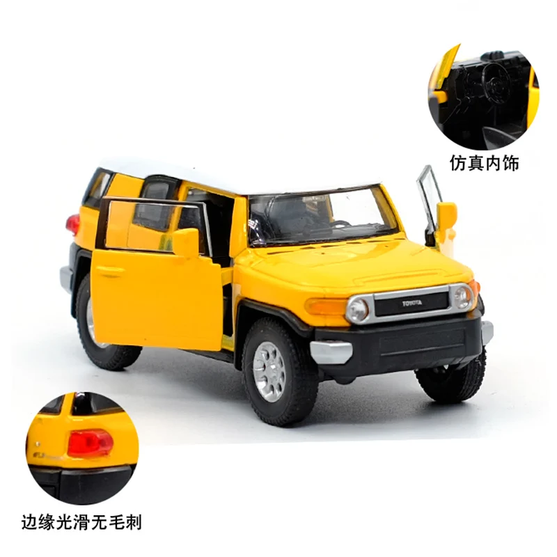 WELLY 1:36 FJ CRUISER внедорожный автомобиль литая под давлением модель автомобиля игрушка с выдвижной спинкой для детей подарки коллекция игрушек