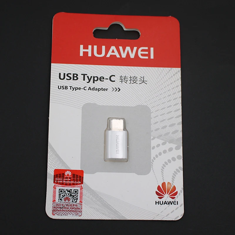 Huawei Micro USB-type C преобразователь Тип C зарядный адаптер для huawei P9 P10 плюс P10 pro Honor 8 V8 9 V9 10 V10 Nova 3 3e 4 5 - Цвет: With box