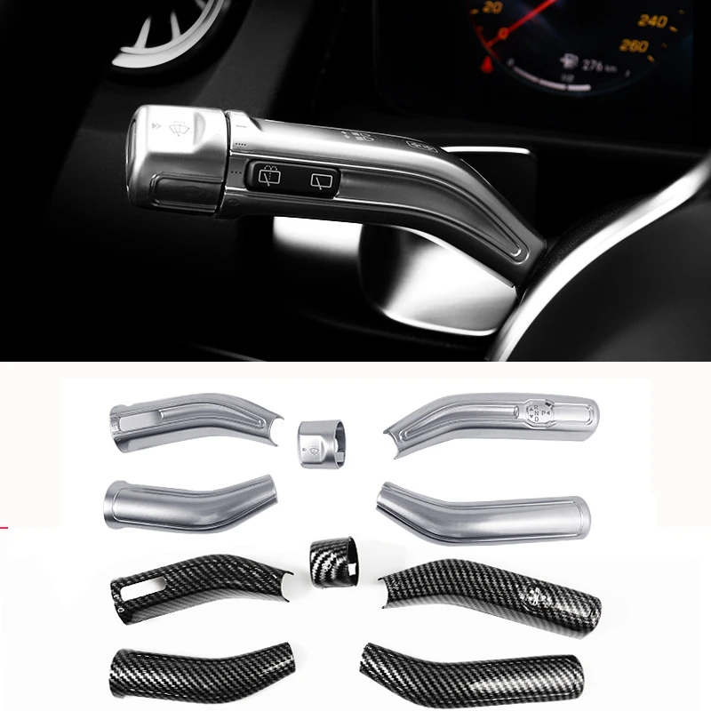 Bar wiper sticker For Mercedes Benz A B CLA GLB GLA Class W177 W247 C118 W118 X247 H247 Shift Lever Wiper Rod Cover Trim Frame