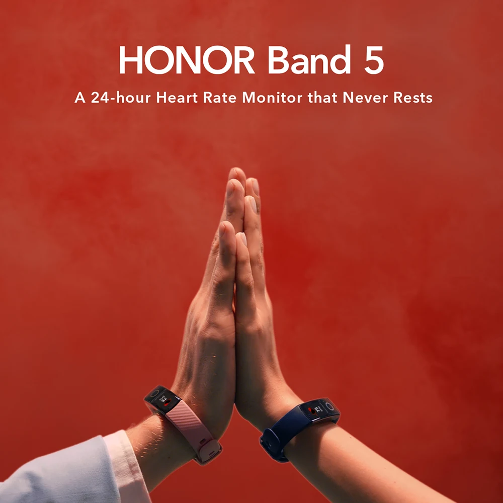 HUAWEI Honor Band 5 AMOLED Смарт Wirstband фитнес-браслет трекер пульсометр водонепроницаемый браслет Globle Версия