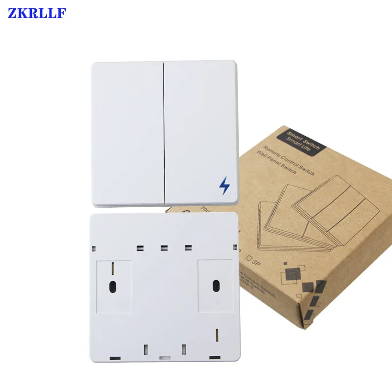 86 type random paste bedroomhall ceiling lamp wall panel switch AC 110V 220V RF receiver 433Mhz wireless remote control switch-12
