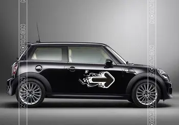 

car styling arrowhead door stickers Decal for mini cooper countryman R60 clubman jcw accessories