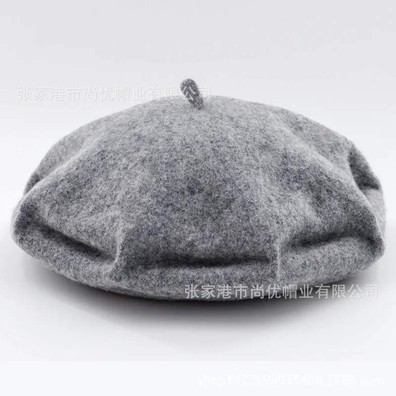 Shallow Linen Шерстяной берет, модная восьмиугольная кепка, универсальная восьмиугольная кепка, Осень-зима, стиль, корейский стиль, восьмиугольная кепка - Цвет: Shallow Linen