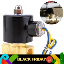 Соленоидный клапан DC 12 В 3/" Соленоидный клапан воды Латунь нормально закрытый электрический клапан для водяного масла воздуха дизельного газа топлива