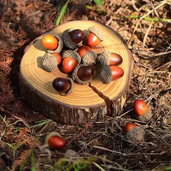 

Christmas Artificial Acorn Autumn Decoration Mixed Color Supplies Halloween