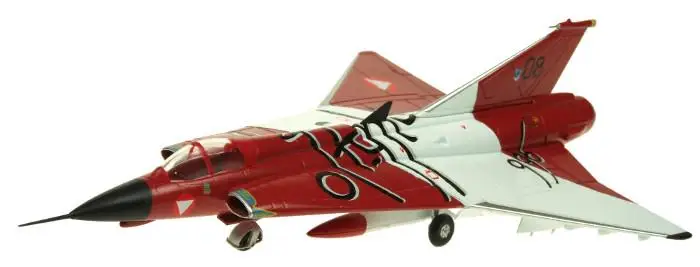 Швеция SAAB DRAKEN J350 2-й авиаполк 1/72 литой самолет модель самолета AV72