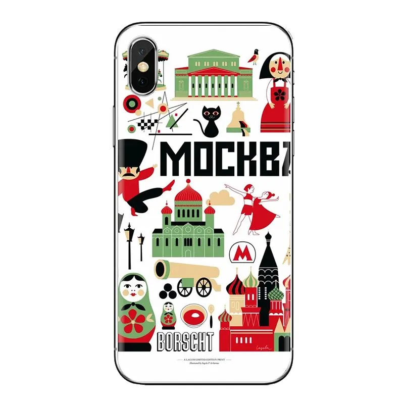 Для Xiaomi Redmi 4x3 3S Pro mi 3 4 4i 4C 5 5S Max Note 2 Москва Санкт-Петербург ночное прозрачный чехол