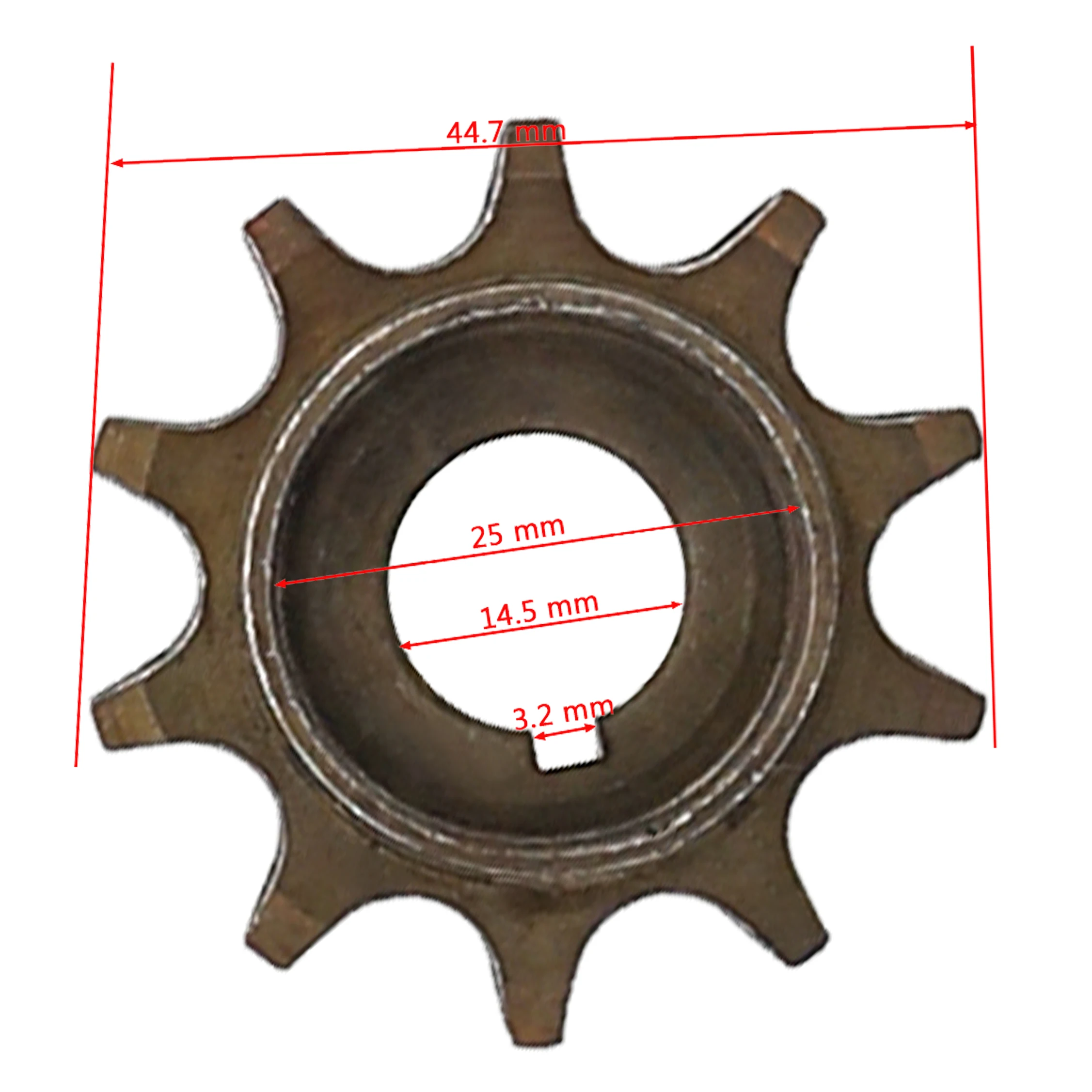 TDPRO 10 Teeth Mini Front Engine Sprocket Cog For 415 Chain 48cc 66cc 70cc 80cc 2 Stroke Engines Motorized Bicycle Dirt Pit Bike