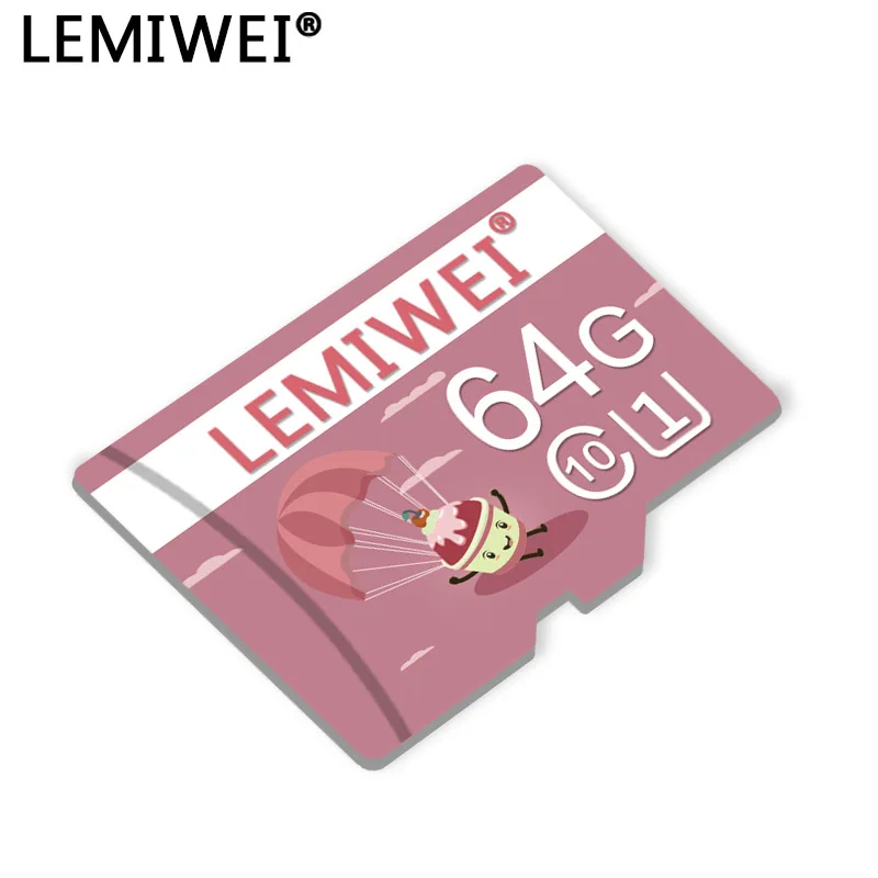 Lemiwei Memory Card 8GB 16GB High Quality Pink T Flash Ice Cream 32GB 64GB Class 10 U1 UHS-I Phone TF | Компьютеры и офис