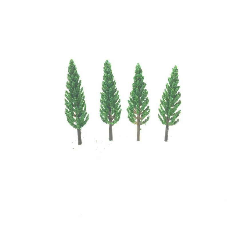

100 X Model Pine Trees Model Train Park Trees for N or Z Scale Snow Scenery 58mm
