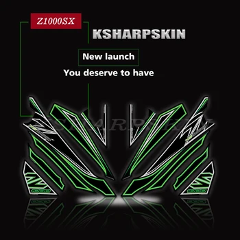 

3D Gel Motorcycle Front Fairing Sticker Protector Number Board Moto Engine Vehicle decal For Kawasaki Z1000SX 2018 2019 z1000 sx