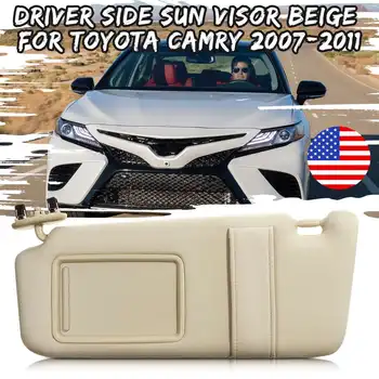 

Front Left Driver Side Sun Visor Without Sunroof With A Make-Up Mirror for Toyota Camry 2007 2008 2009 2010 2011 #74320-06800-E0