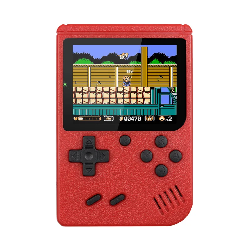 800 Retro Console Double Handheld Game Player Battery 3.0 Inch LCD Built-in 400 Video Games Gift for Kids Classic Videoconsolas 
