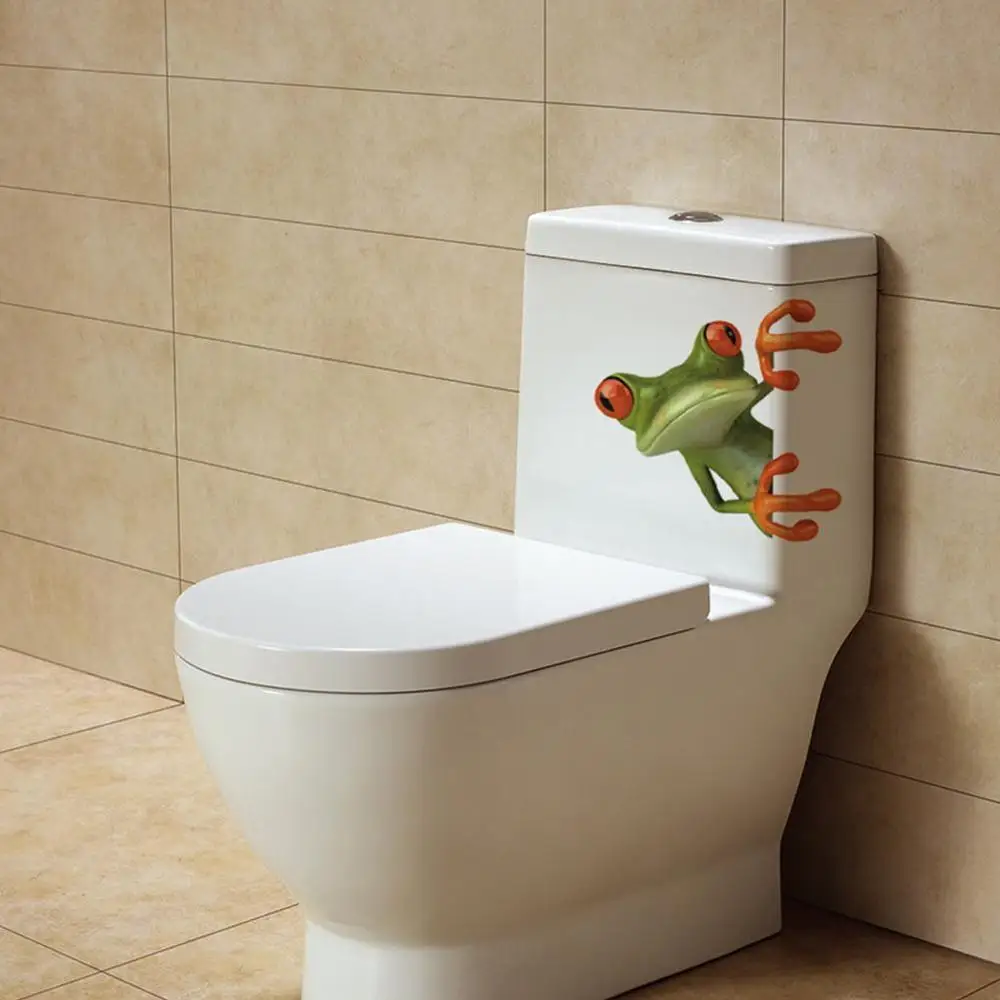 Настенное сиденье для унитаза Crazy Green Frog Shore J2Y наклейка декора крышки дома