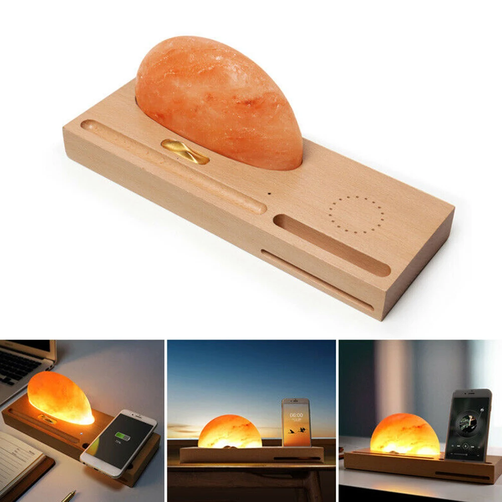 

Home Meditation Fast Decoration Touch Control Night Resin Sunrise Led Ambient Light Wireless Charger Cell Phone Holder Table
