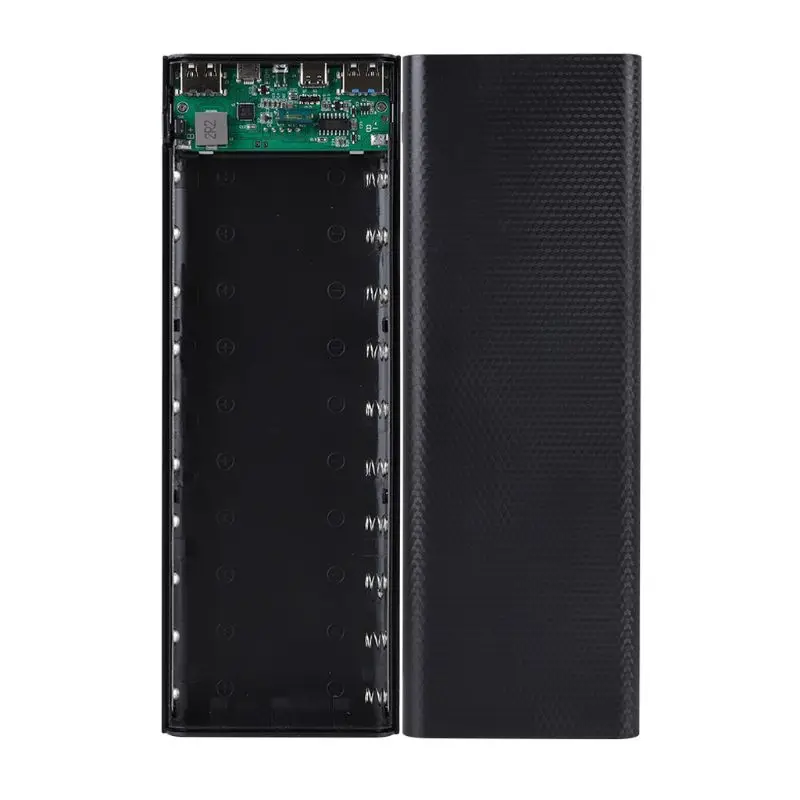 QC3.0 двойной USB ЖК-дисплей DIY 10x18650 чехол для батареи Внешний аккумулятор корпус
