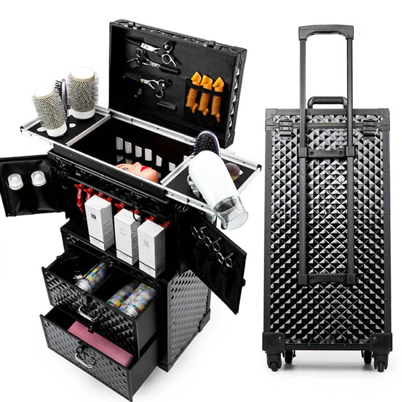 Stam avond overschot Professionele Kappers Rolling Bagage Toolbox Salon Kapper Trolley Koffer  Schoonheidssalon Grote Lade Toolbox|Rij bagage| - AliExpress